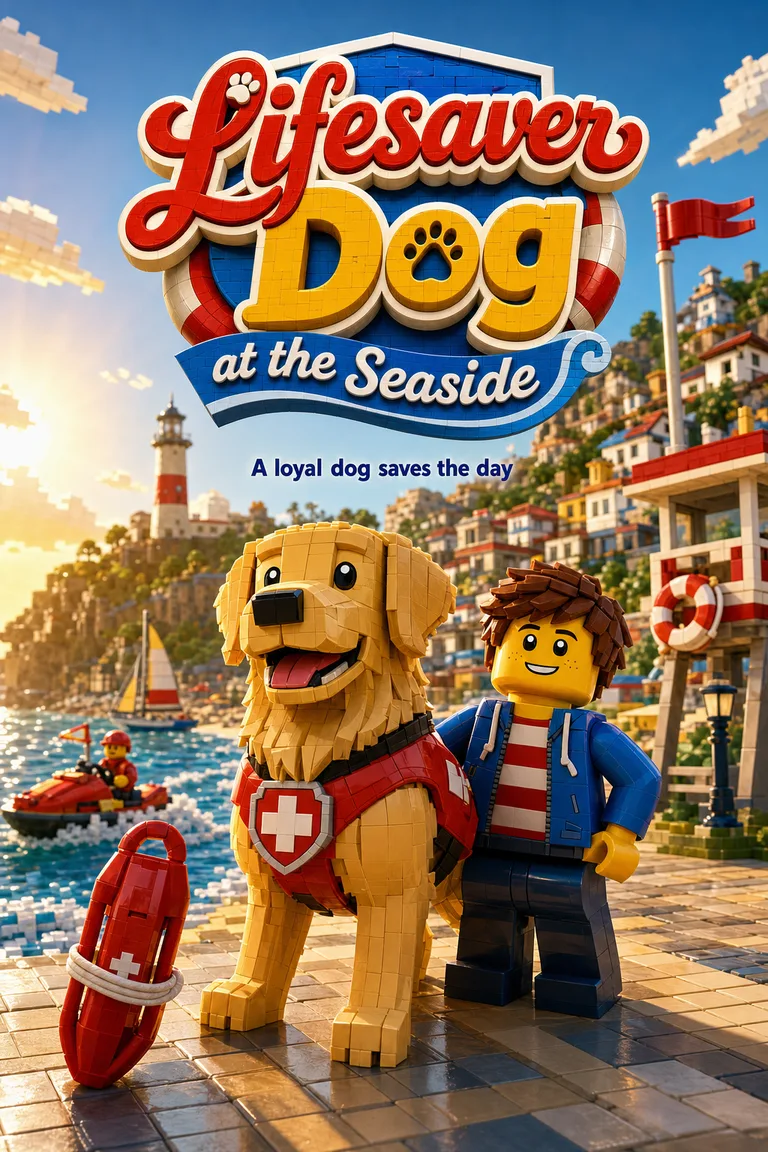 Lifesaver Dog at the Seaside